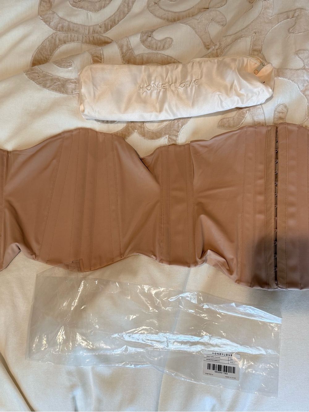 Honeylove Strapless Shapewear Bustier in Light Nude
